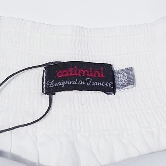 CATIMINI Embroidered Detailed Tunic Top with Ruffle size 10 - Picture 11 of 11